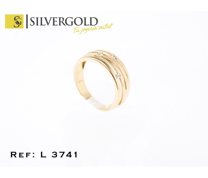 1-1-245-1-Anillo oro 18Kt. con diamantes