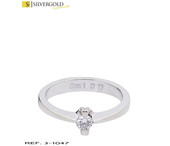 1-3-1047-1-D-Anillo oro blanco tipo solitario oro blanco con diamante L1670