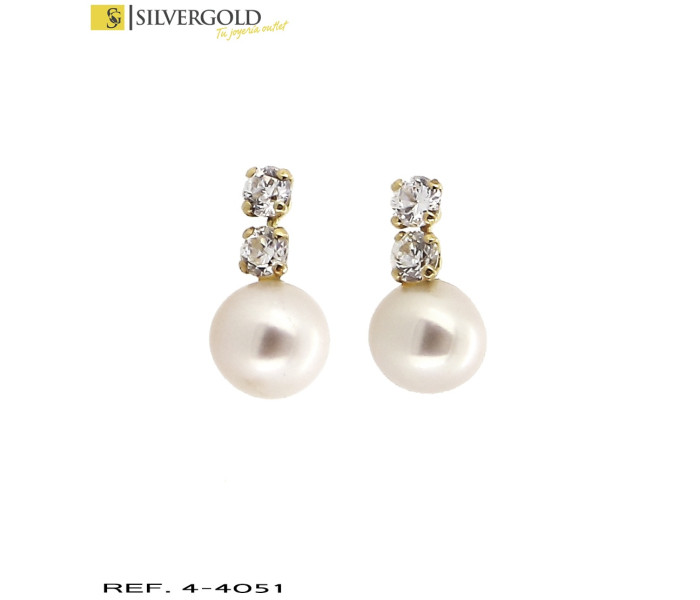 1-4-4051-1-pendientes con bola tipo perla y circonitas