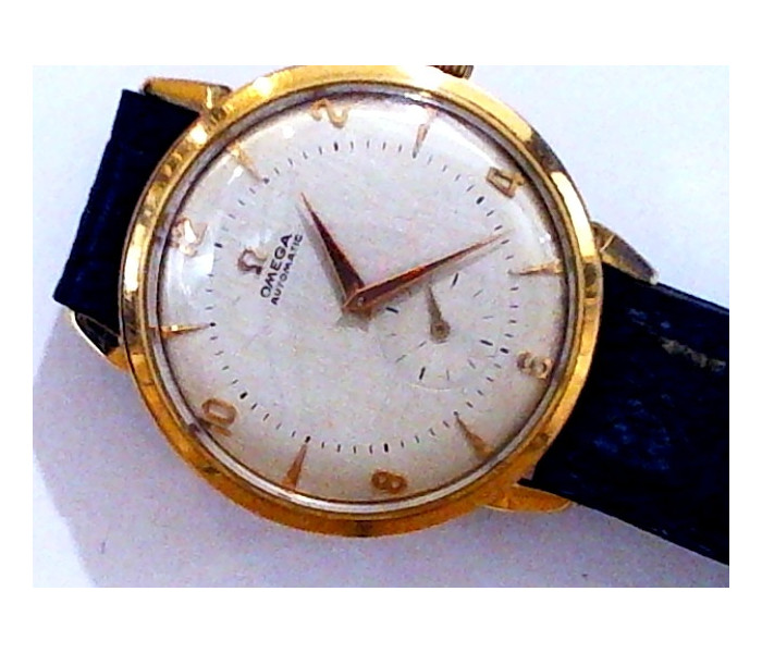 1-5-634-1-R-Omega Automatic correa de cuero L3637