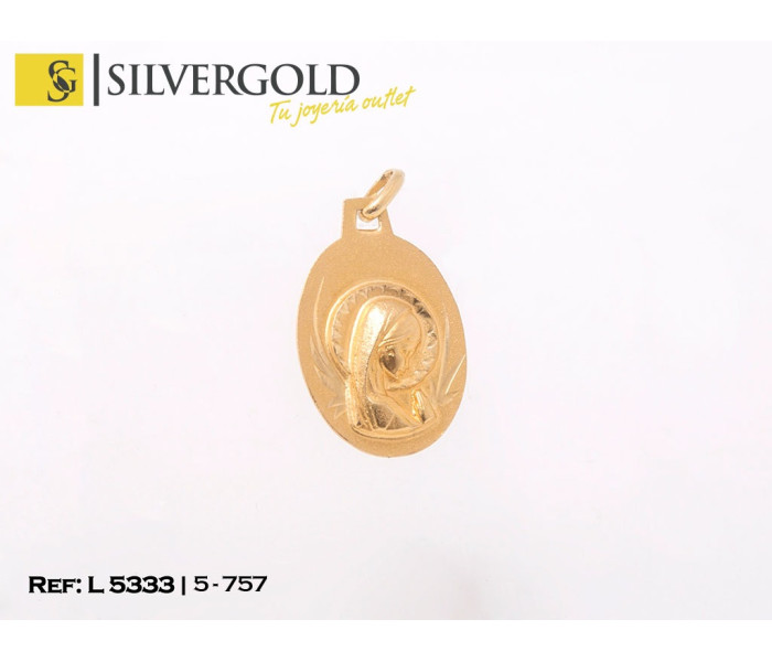 1-5-757-1-Medalla oval Virgen niÃa L5333