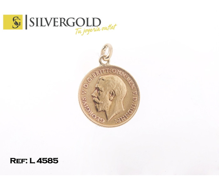 1-5-857-1-Colgante moneda Georgius V L 4585