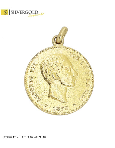 1-1-15248-2-Colgante oro 18Kt. moneda